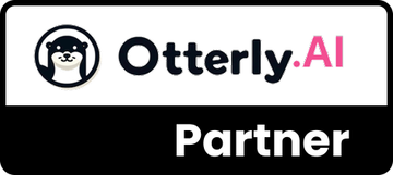 Официальный партнёрский знак Otterly.AI Partner
